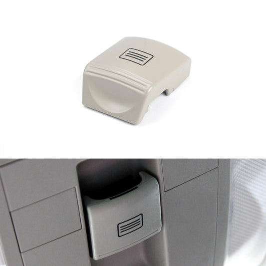 Car sunroof window switch button, cream housing with vent icon