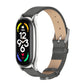 MIJOBS Plus Metal Case Microfiber Leather Watch Band, For Xiaomi Mi Band 7 / 7 NFC