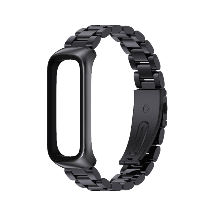 MIJOBS Three-bead Metal Stainless Steel Watch Band, For Samsung Galaxy Fit 2