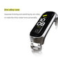 MIJOBS Three-bead Metal Stainless Steel Watch Band, For Samsung Galaxy Fit 2