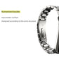 MIJOBS Three-bead Metal Stainless Steel Watch Band, For Samsung Galaxy Fit 2