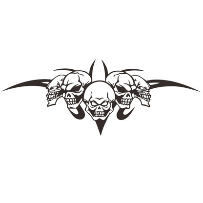 D-299 Skull Pattern Car Modified Hood Decorative Sticker, D-299