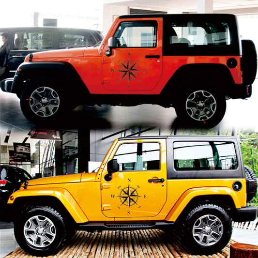D-366 Compass Pattern Car Modified Decorative Sticker, D-366