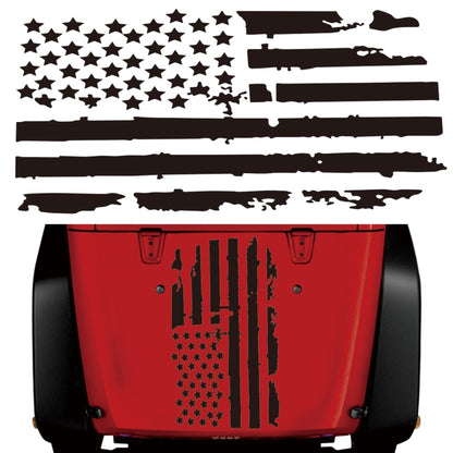 D-778 American Flag Pattern Car Modified Decorative Sticker, D-778