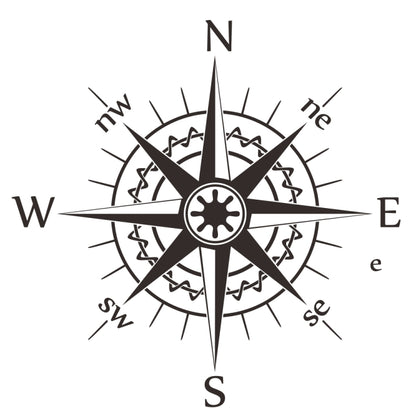D-863 Compass Pattern Car Modified Decorative Sticker, D-863