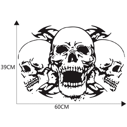 D-923 Three Skulls Pattern Car Modified Decorative Sticker, D-923