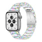 Three-Bead Translucent Watch Band For Apple Watch Series, 7 45mm / 6&SE&5&4 44mm / 3&2&1 42mm, 7 41mm / 6&SE&5&4 40mm / 3&2&1 38mm