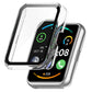 Transparent integrated tempered glass watch case with clear front screen cover