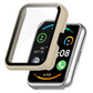Ivory white integrated tempered glass watch case with clear front screen cover