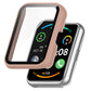 Pink integrated tempered glass watch case with clear front screen protector