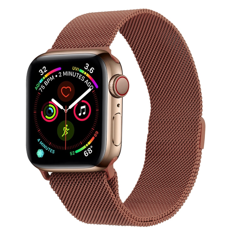Milanese Stainless Steel Watch Band For Apple Watch Series, 7 45mm / 6&SE&5&4 44mm / 3&2&1 42mm, 7 41mm / 6&SE&5&4 40mm / 3&2&1 38mm