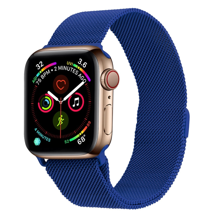Milanese Stainless Steel Watch Band For Apple Watch Series, 7 45mm / 6&SE&5&4 44mm / 3&2&1 42mm, 7 41mm / 6&SE&5&4 40mm / 3&2&1 38mm