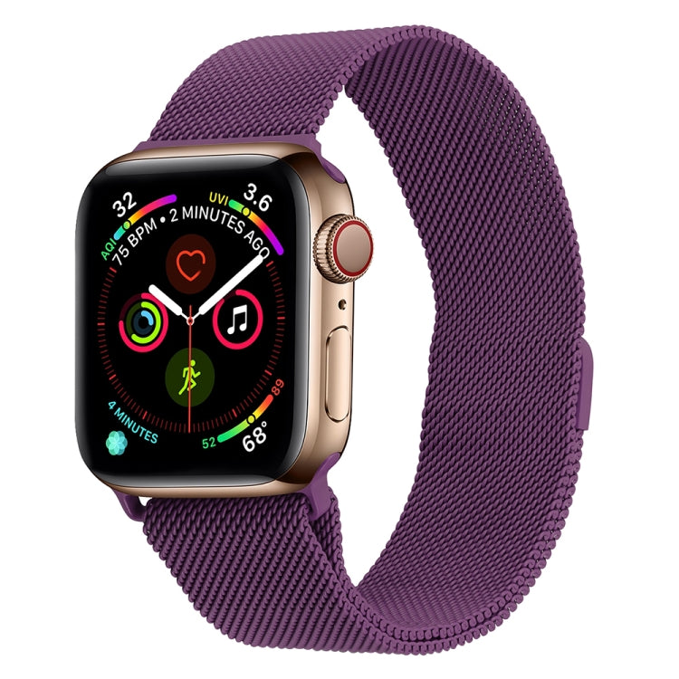 Milanese Stainless Steel Watch Band For Apple Watch Series, 7 45mm / 6&SE&5&4 44mm / 3&2&1 42mm, 7 41mm / 6&SE&5&4 40mm / 3&2&1 38mm