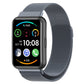 Gray Milanese magnetic watch band with fine mesh for Huawei Watch Fit 2