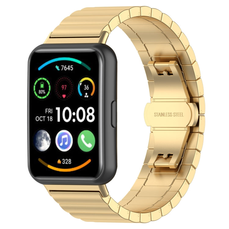 For Huawei Watch Fit 2 One-bead Metal Stainless Steel Watch Band