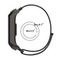 Nylon loop watch band for Samsung Galaxy Fit 2 with black strap and clasp