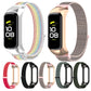Nylon loop watch bands for Galaxy Fit 2 in multiple colors, including rainbow and gray
