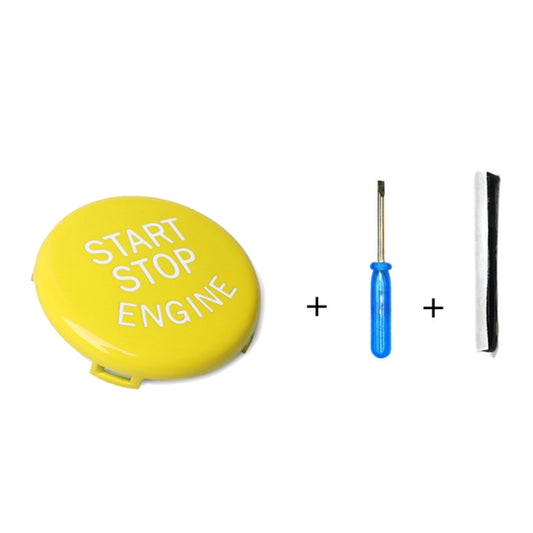 Yellow engine start/stop button kit with connector tools