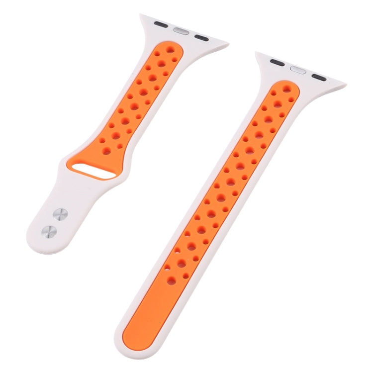 Double Nail Small Waist Watch Band For Apple Watch Series, 7 45mm / 6&SE&5&4 44mm / 3&2&1 42mm, 7 41mm / 6&SE&5&4 40mm / 3&2&1 38mm
