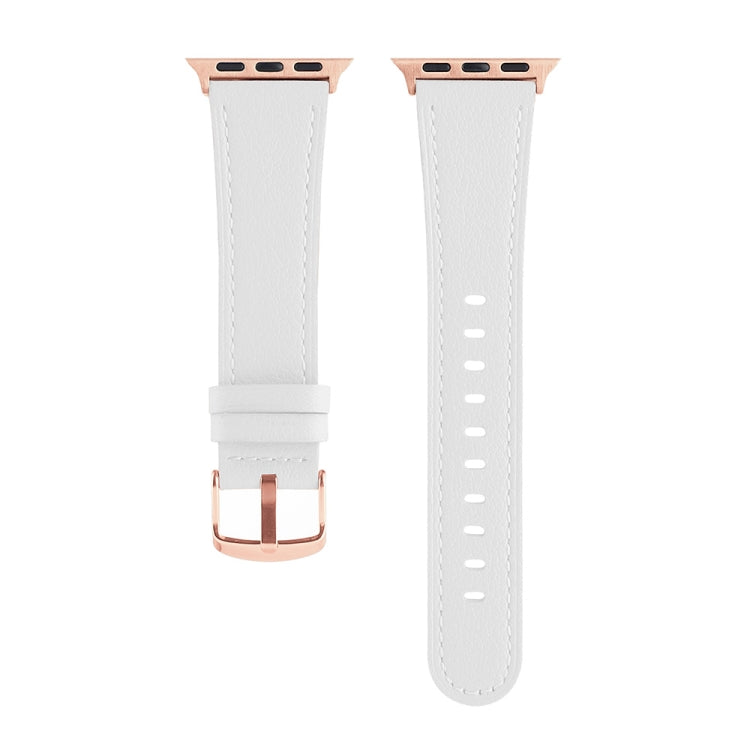 Universal Genuine Leather Watch Band For Apple Watch Series, 7 45mm / 6&SE&5&4 44mm / 3&2&1 42mm, 7 41mm / 6&SE&5&4 40mm / 3&2&1 38mm