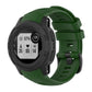 Silicone sports watch band in green, with adjustable buckle and vented strap holes