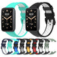 Two-color breathable silicone watch bands set with mint and black straps