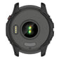 Black hollow TPU watch case back view with sensor window and side cutouts