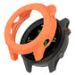 Orange hollow TPU watch case with protective bumper for a fitness watch.