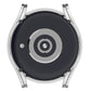 Silver half-coverage protective smartwatch case with open center and secure corner bumpers