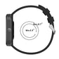 Adjustable silicone watch band fit range: 5.5 in to 8.7 in