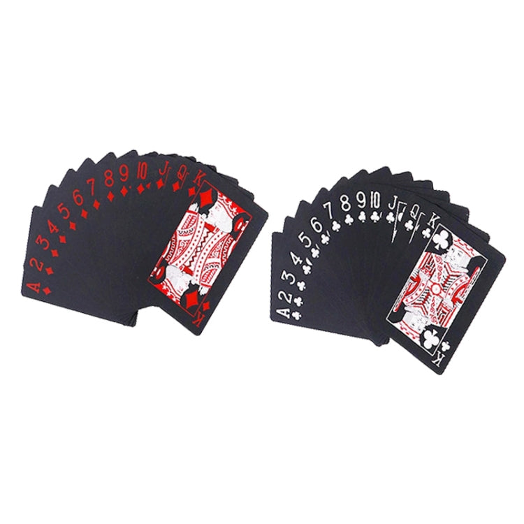 2 PCS Plastic Waterproof PVC Poker Cards, 5.7 x 8.7cm