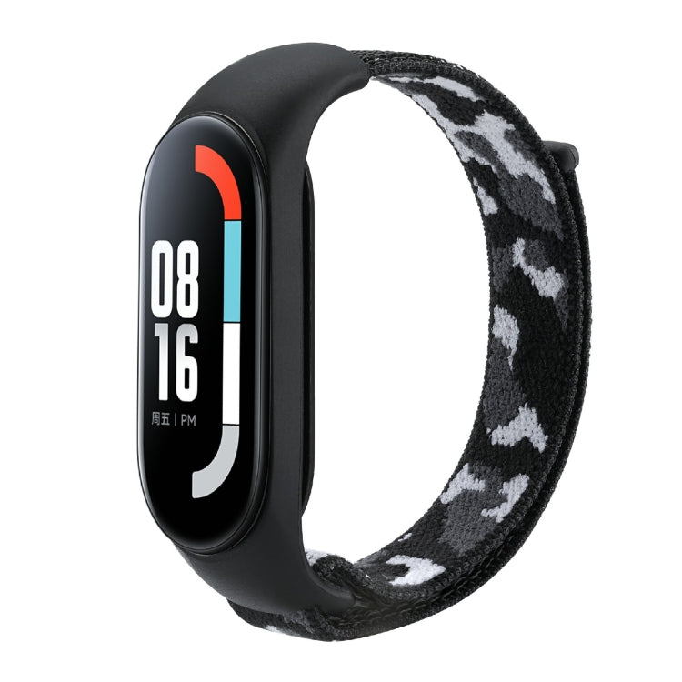 Nylon Loop Integrated Camo Woven Strap, For Xiaomi Mi Band 5/6/7