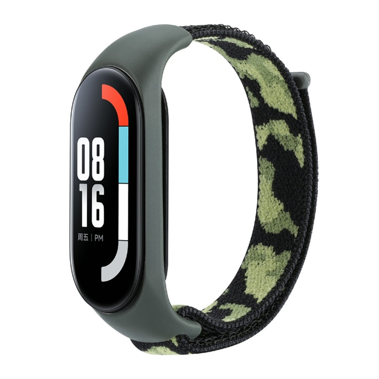 Nylon Loop Integrated Camo Woven Strap, For Xiaomi Mi Band 5/6/7