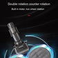 Electric mop cleaning head with dual-rotation around motor housing and blue airflow