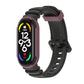Two-color unibody watch band with black and wine-red silicone strap, for Mi Band 7