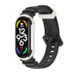 Two-color unibody watch band with white and dark gray silicone strap, for Mi Band 7