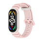 Two-color watch band with light pink strap and pink clasp for fitness tracker