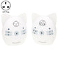 White cat-shaped wireless baby monitor with night light, UK plug.