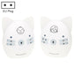 White cat-shaped wireless baby monitor with night light, EU plug.