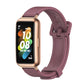 Wine red silicone watch band with adjustable clasp for Huawei Band 7 / 7 NFC