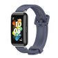 Midnight blue silicone watch band with adjustable clasp for Huawei Band 7 / 7 NFC