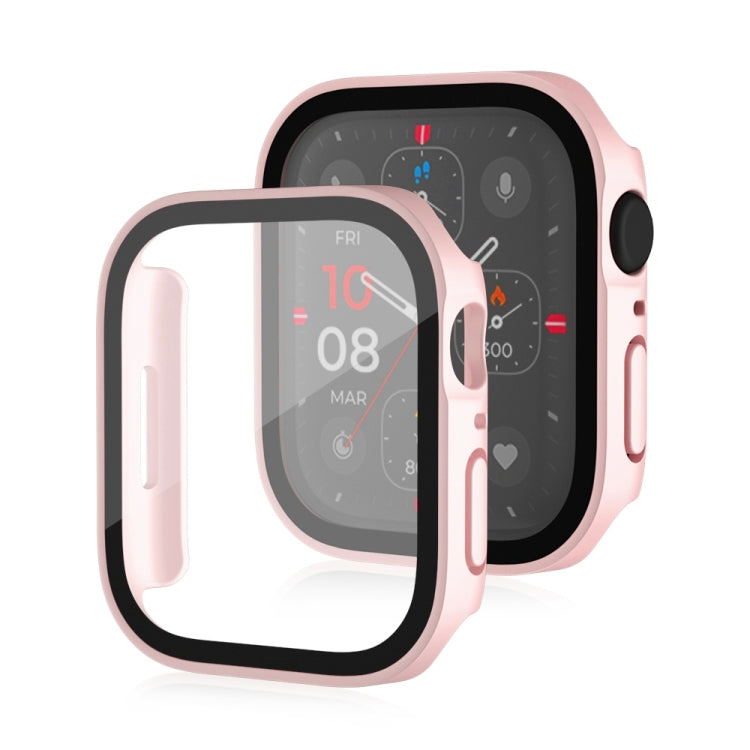 Life Waterproof Frosted 2 in 1 PC Frame + Tempered Glass Protective Case, For Apple Watch Series 9 / 8 / 7 45mm, For Apple Watch Series 9 / 8 / 7 41mm, For Apple Watch Series 6 / 5 / 4 / SE 44mm, For Apple Watch Series 6 / 5 / 4 / SE 40mm              ...