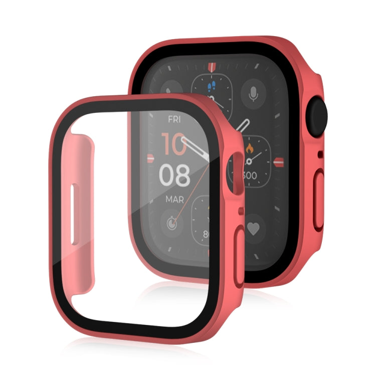Life Waterproof Frosted 2 in 1 PC Frame + Tempered Glass Protective Case, For Apple Watch Series 9 / 8 / 7 45mm, For Apple Watch Series 9 / 8 / 7 41mm, For Apple Watch Series 6 / 5 / 4 / SE 44mm, For Apple Watch Series 6 / 5 / 4 / SE 40mm              ...