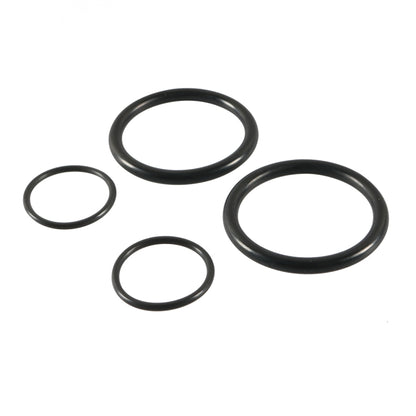 4-in-1 car solenoid O-ring seals, set of four black rubber rings