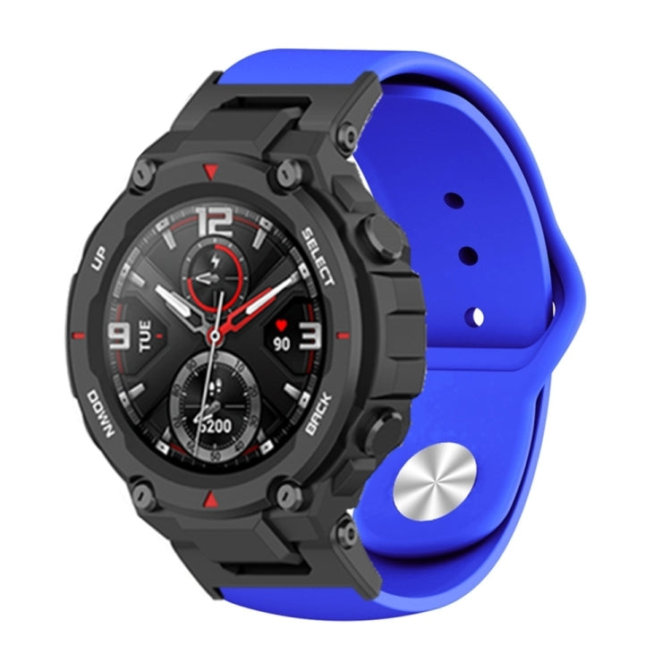Silicone Reverse Buckle Watch Band, For Amazfit T-Rex / T-Rex Pro / Ares