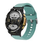 Silicone watch band with reverse buckle, mint green, for Amazfit T-Rex 2.