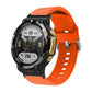 Silicone watch band with reverse buckle, orange, for Amazfit T-Rex 2.