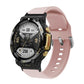Silicone watch band with reverse buckle, blush pink, for Amazfit T-Rex 2.