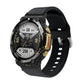 Silicone watch band with reverse buckle, black, for Amazfit T-Rex 2.