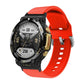 Silicone watch band with reverse buckle, red, for Amazfit T-Rex 2.